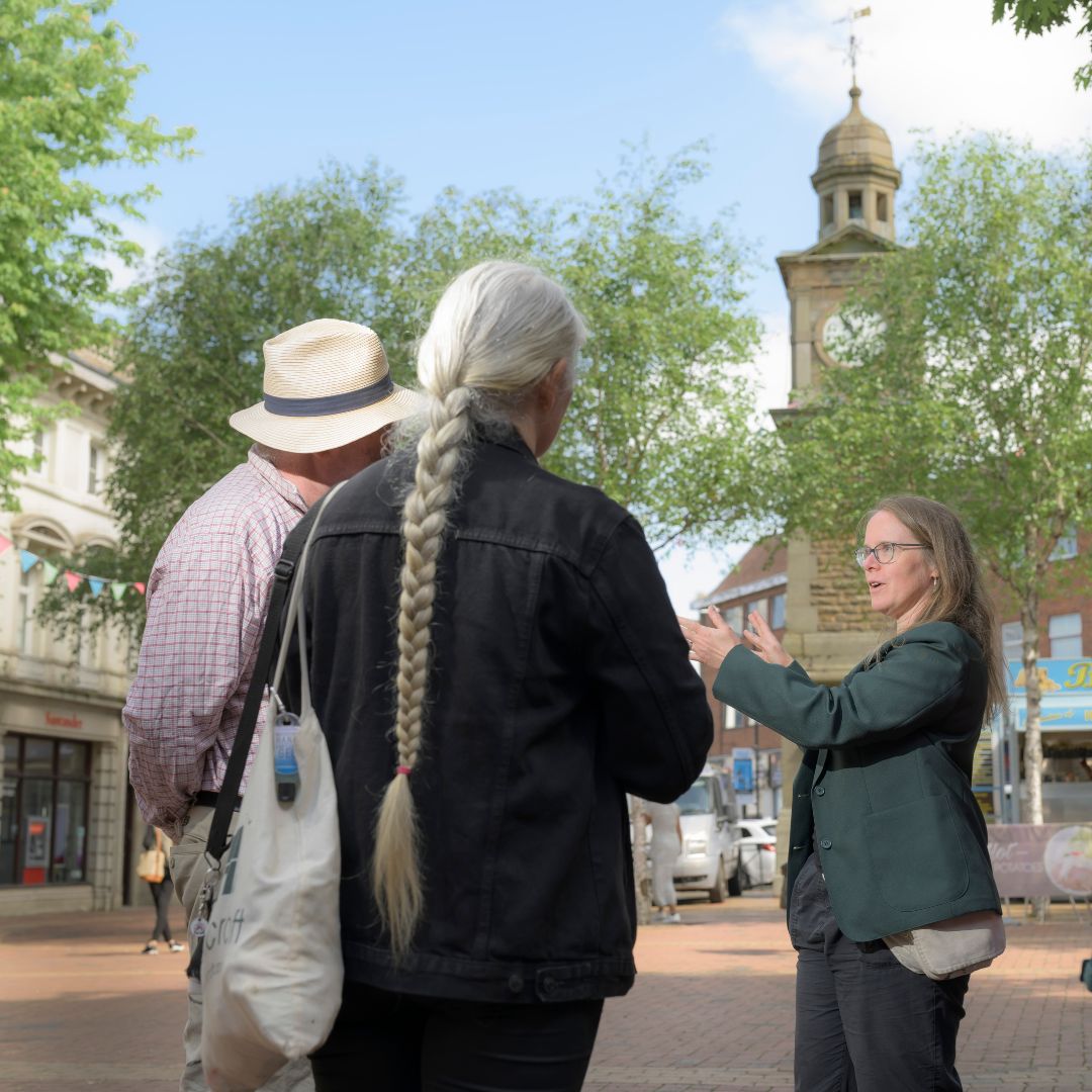 Rugby tour guide and visitors